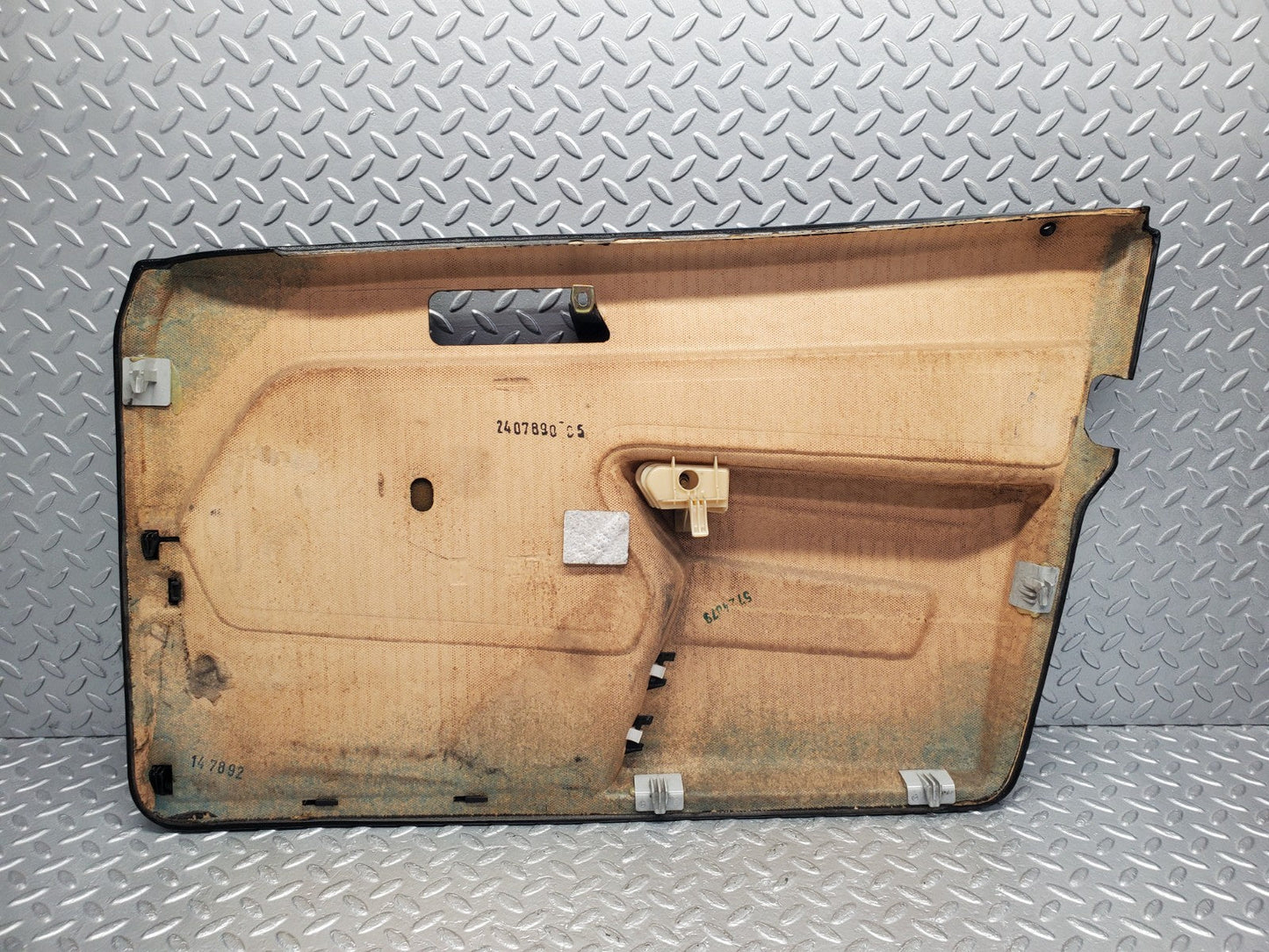 W201 Baby Benz front left door card black used OEM