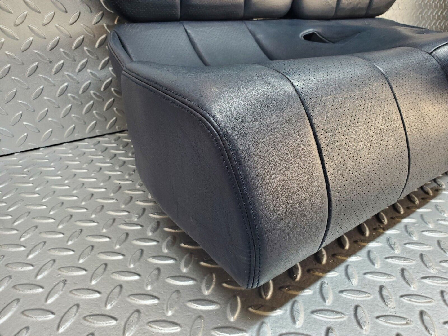 45156 Mercedes-Benz R129 300SL Coupe Rear Seat Set Blue Leather 1299220001