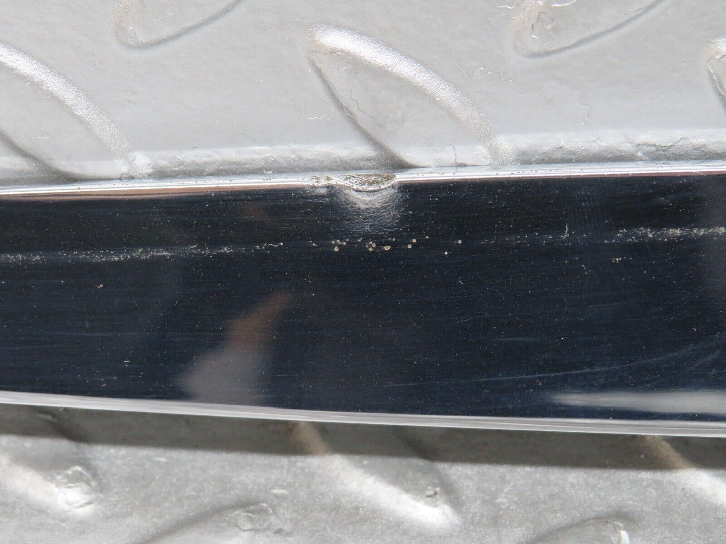 0664 Mercedes-Benz C107 350SLC Coupe Trunk Chrome Handle Moulding Left 1076901380