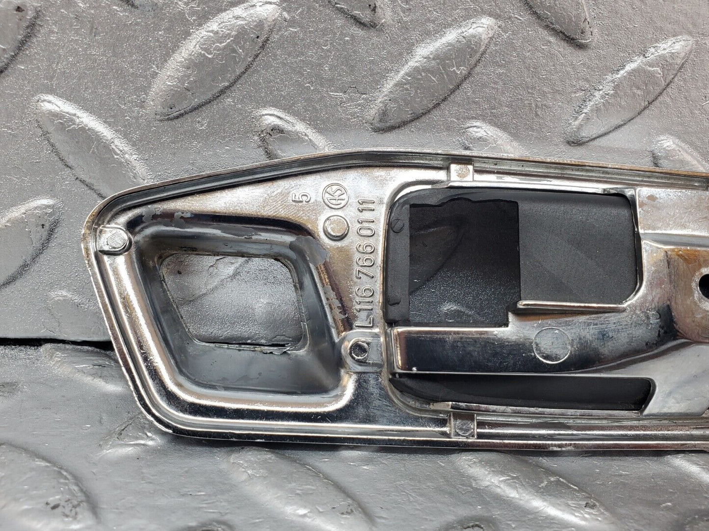 44407 Mercedes-Benz W123 280E Chrome Frame For Door Opener Left 1167660111