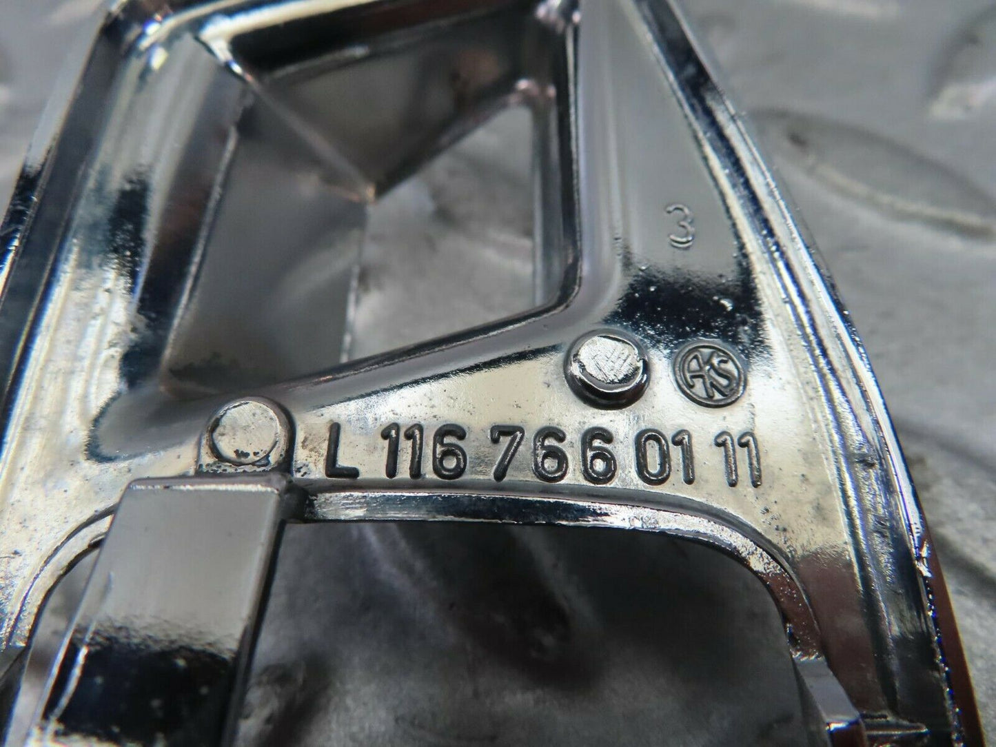 8720 Mercedes-Benz W116 Chrome Door Handle Surround Left 1167660111