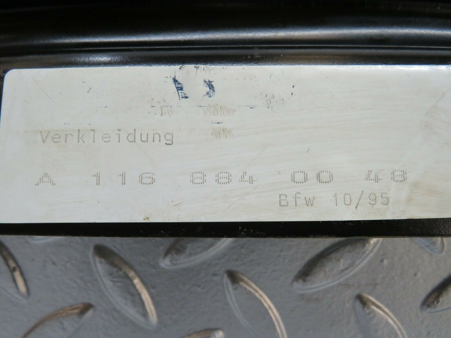 23297 Mercedes-Benz W116 350SE Front Bumper Trim 1168840048