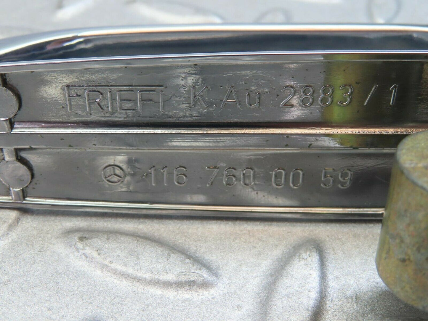 8744 Mercedes-Benz W116 Chrome Door Handle Rear Right 1167600059