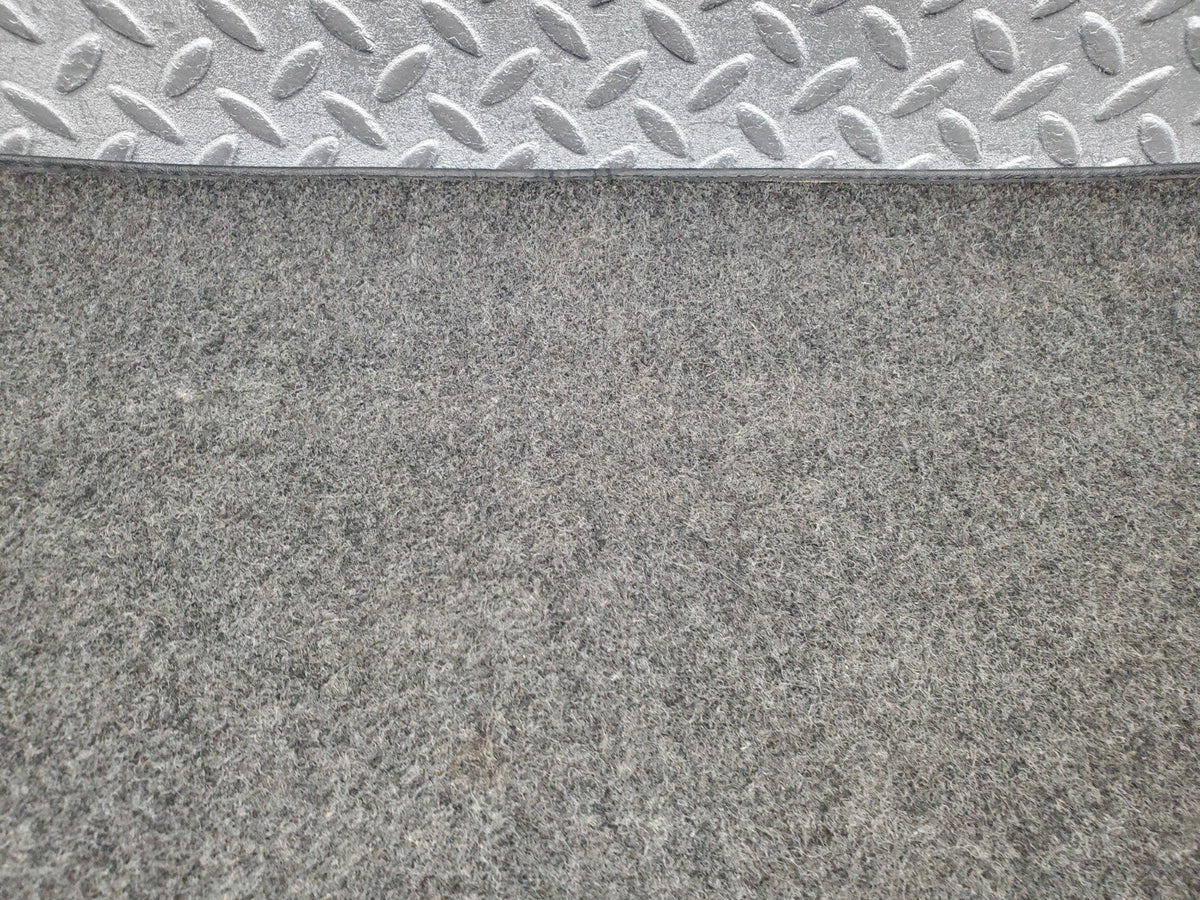 W201 Baby Benz trunk boot floor carpet grey used OEM
