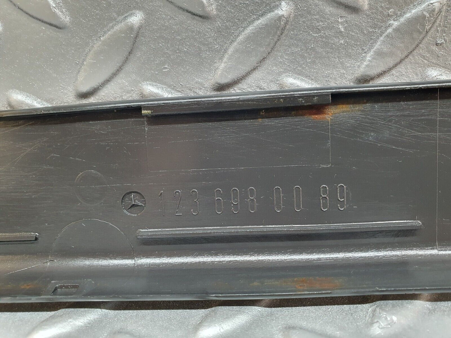 40798 Mercedes-Benz W123 300D Trunk Cover Trim Black 1236980089