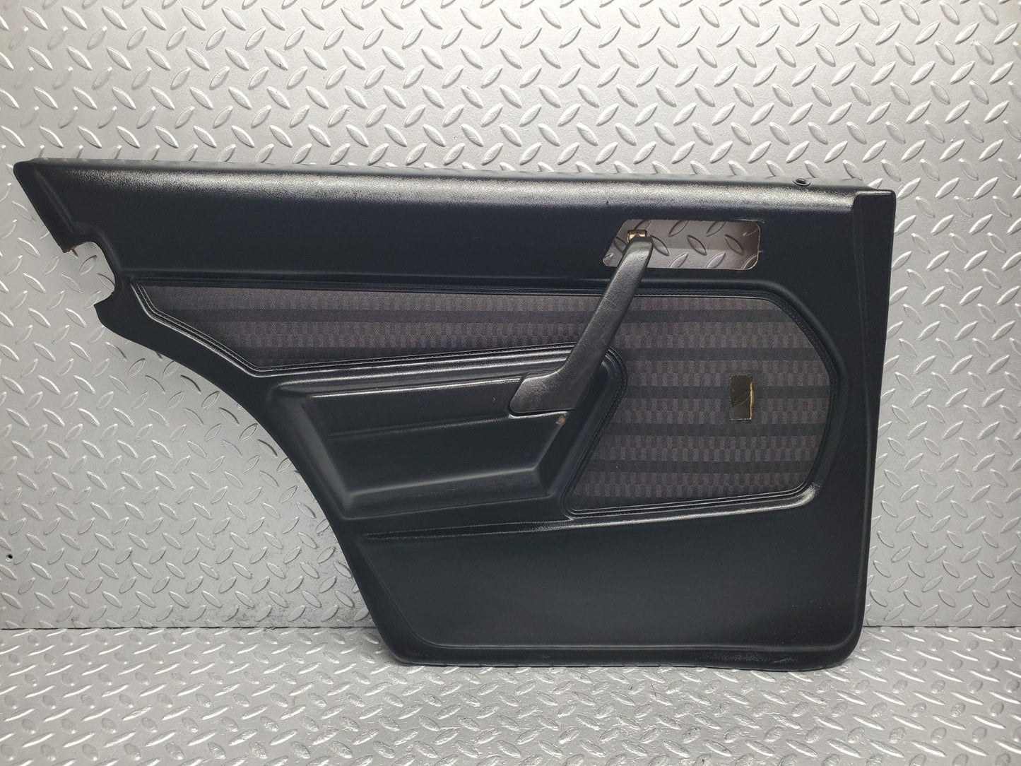 W201 Baby Benz rear left door card black used OEM