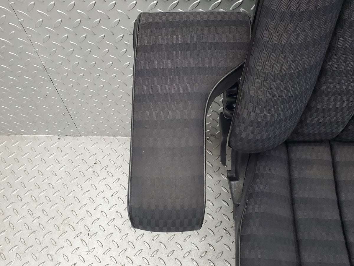 W201 Baby Benz front left passenger seat black used OEM