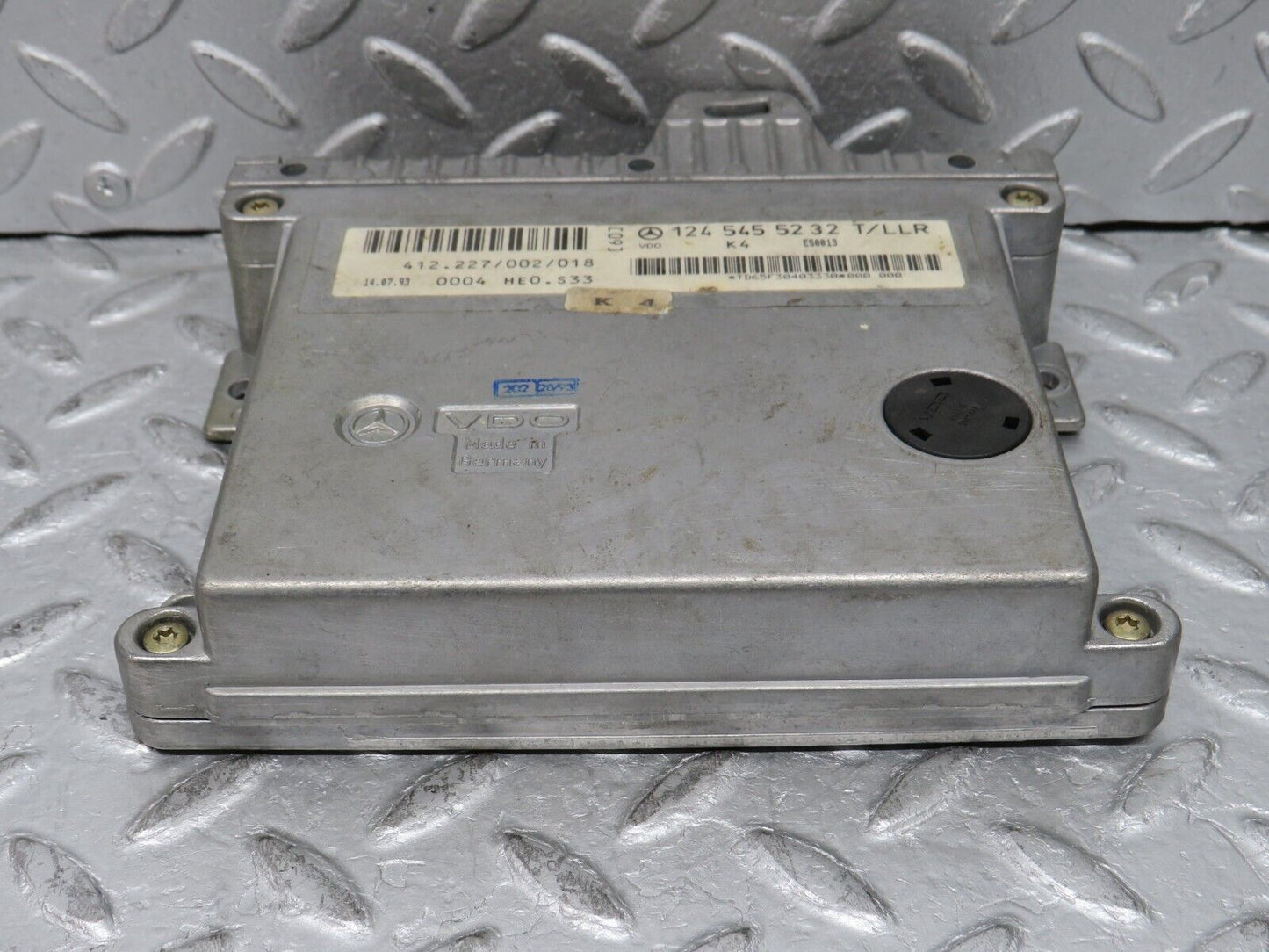 37899 Mercedes-Benz A124 320E Cabriolet Idle Cruise Control Unit Module VDO 1245455232