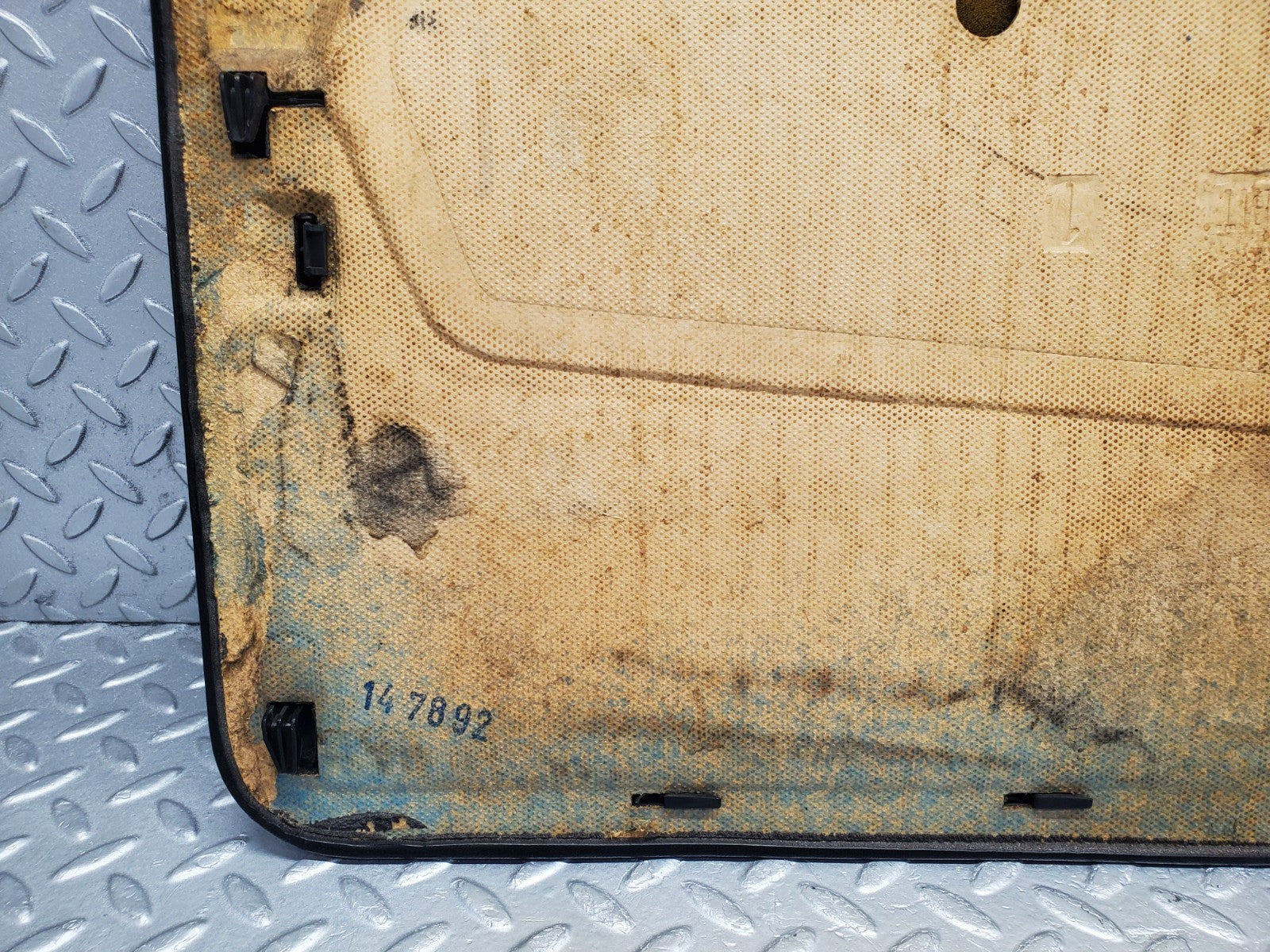 W201 Baby Benz front left door card black used OEM