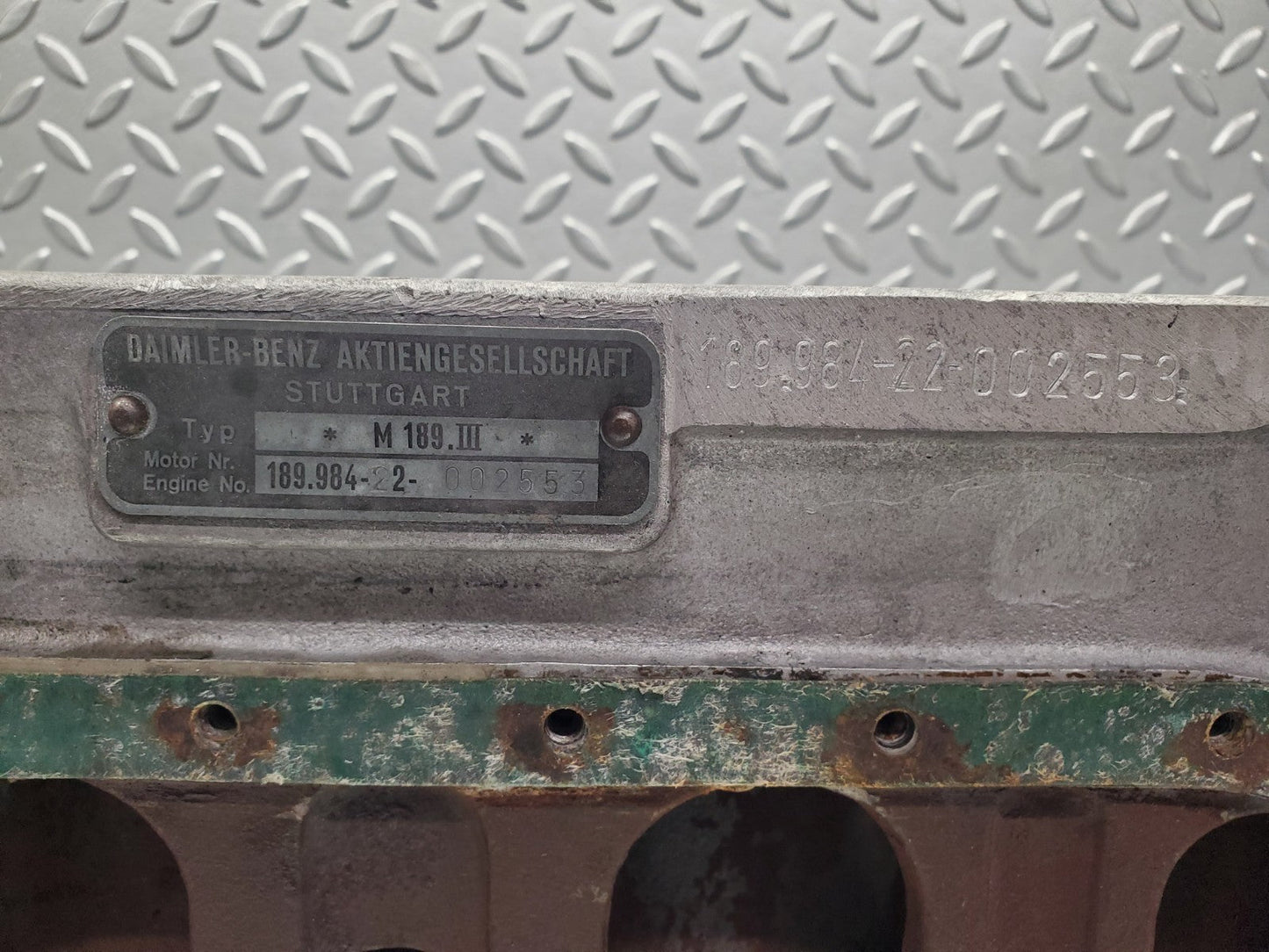 W112 engine block used OEM