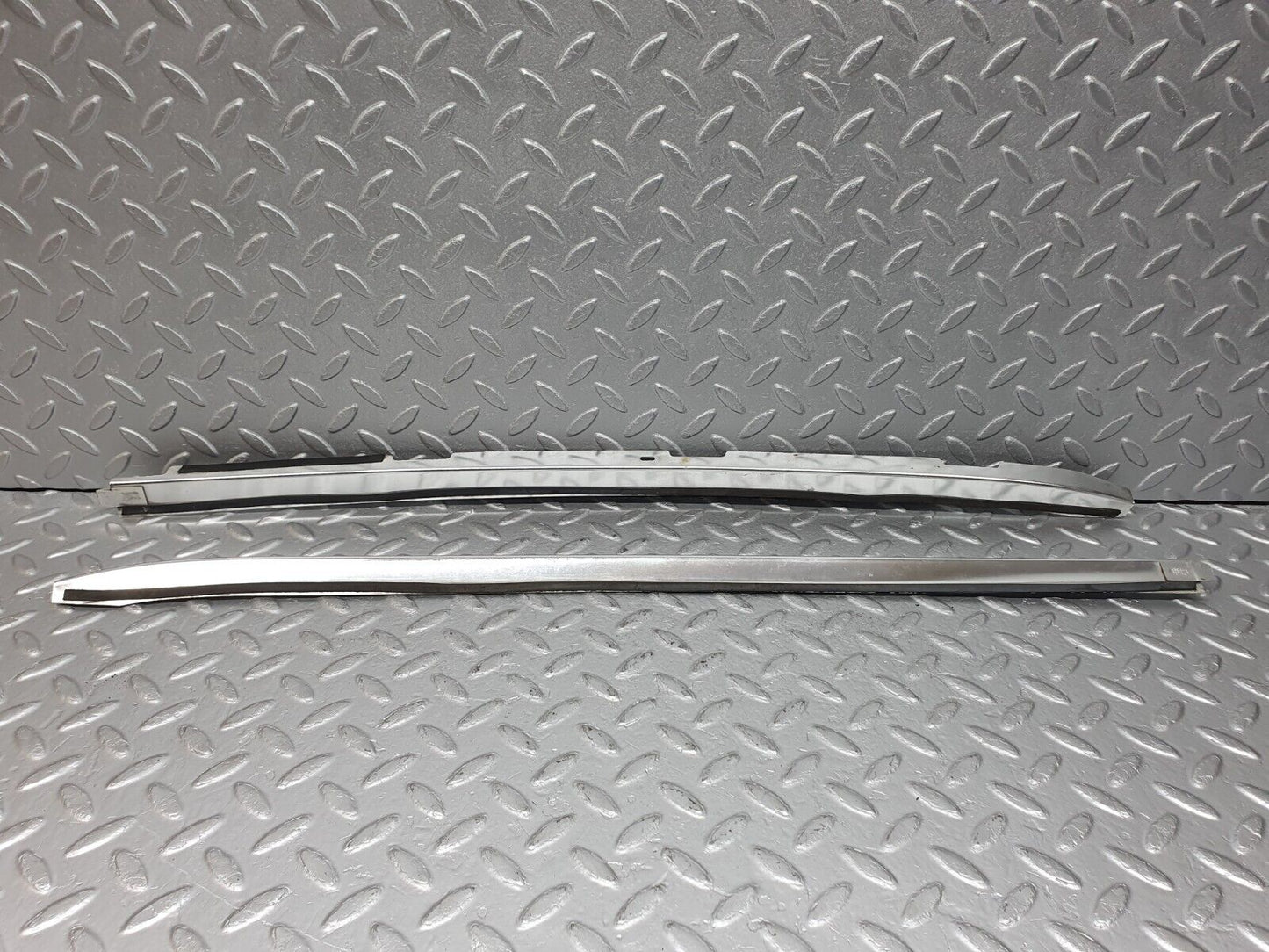 41057 Mercedes-Benz W126 300SE A Pillar Chrome Moulding Trim Pair