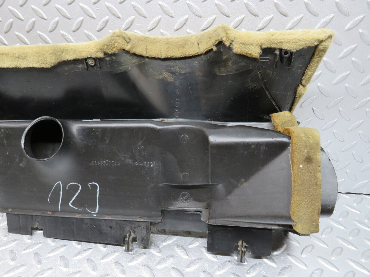 37080 Mercedes-Benz C126 420SEC Coupe Under Dash Panel Right Beige 1268300744 1268305244