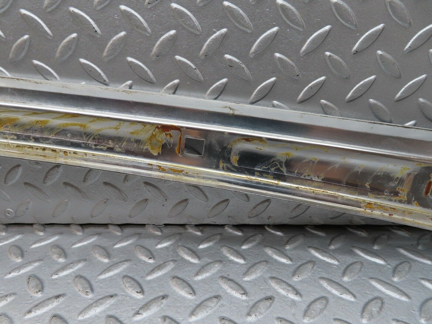 17683 Mercedes-Benz W116 450SEL A Pillar Chrome Moulding Trim Left Side