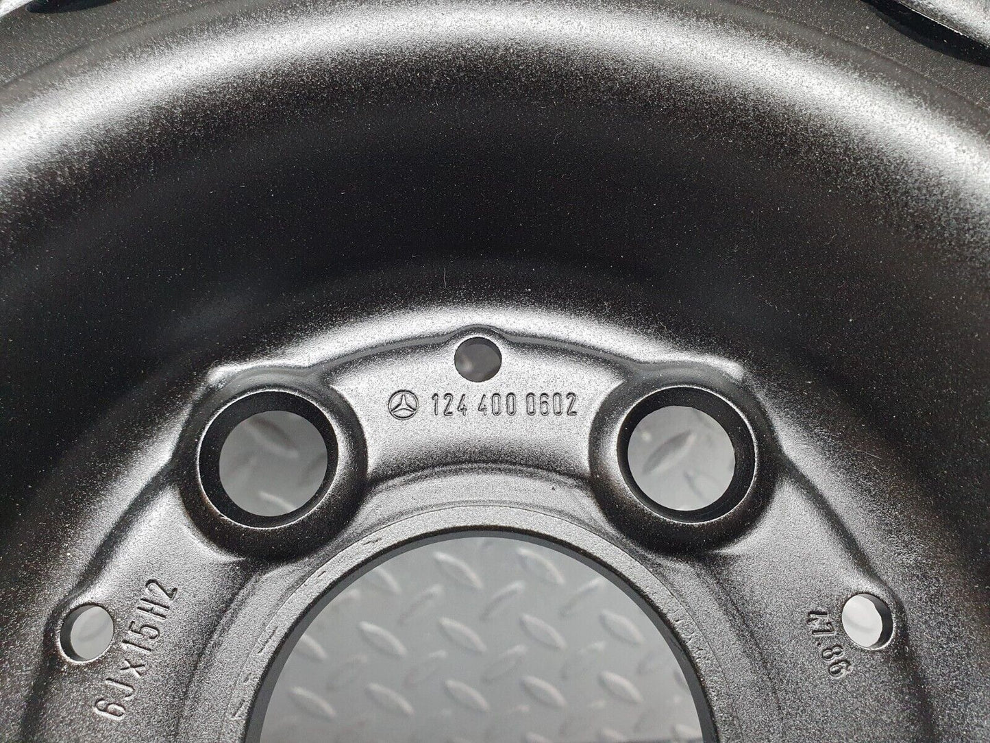 43428 Mercedes-Benz W201 190 Steel Wheel Set 6Jx15H2 ET49 1244000602