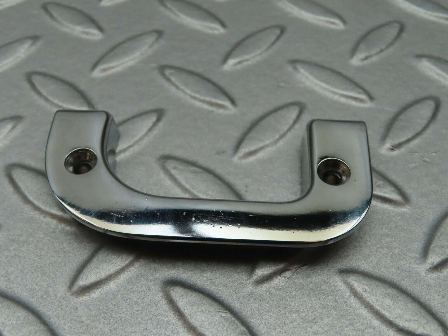4528 Mercedes-Benz W123 230E Right Interior Chrome Door Latch Trim 1237230224