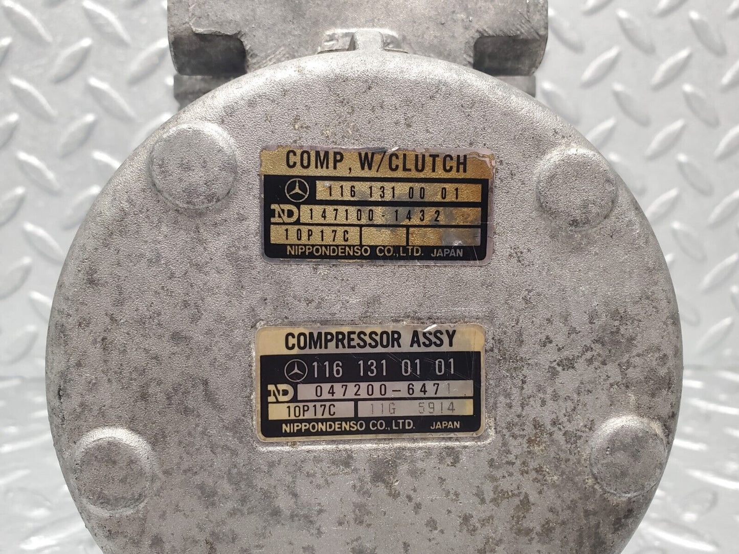 46060 Mercedes-Benz W126 420SE Air Conditioning Compressor Denso 1161310101 1161310002 1161300206