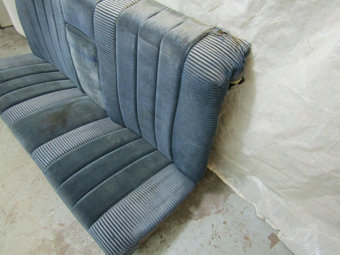 3257 Mercedes-Benz C107 350SLC Coupe Rear Seat Blue Fabric 1079240216
