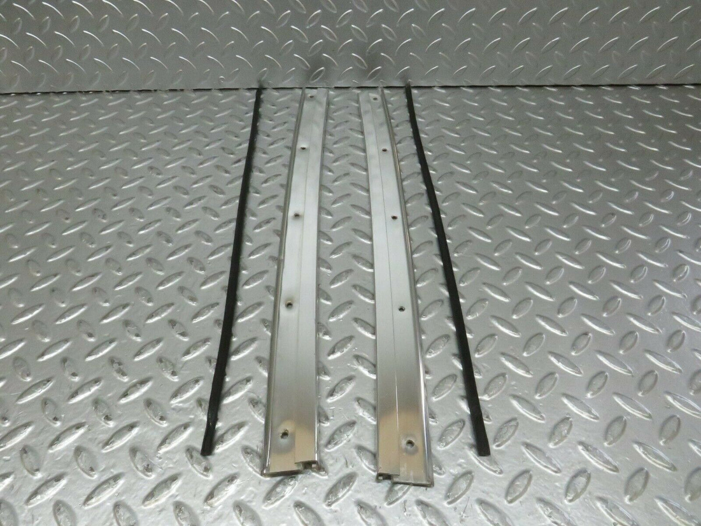23820 Mercedes-Benz C107 450SLC Coupe A Pillar Chrome Moulding Trim Pair