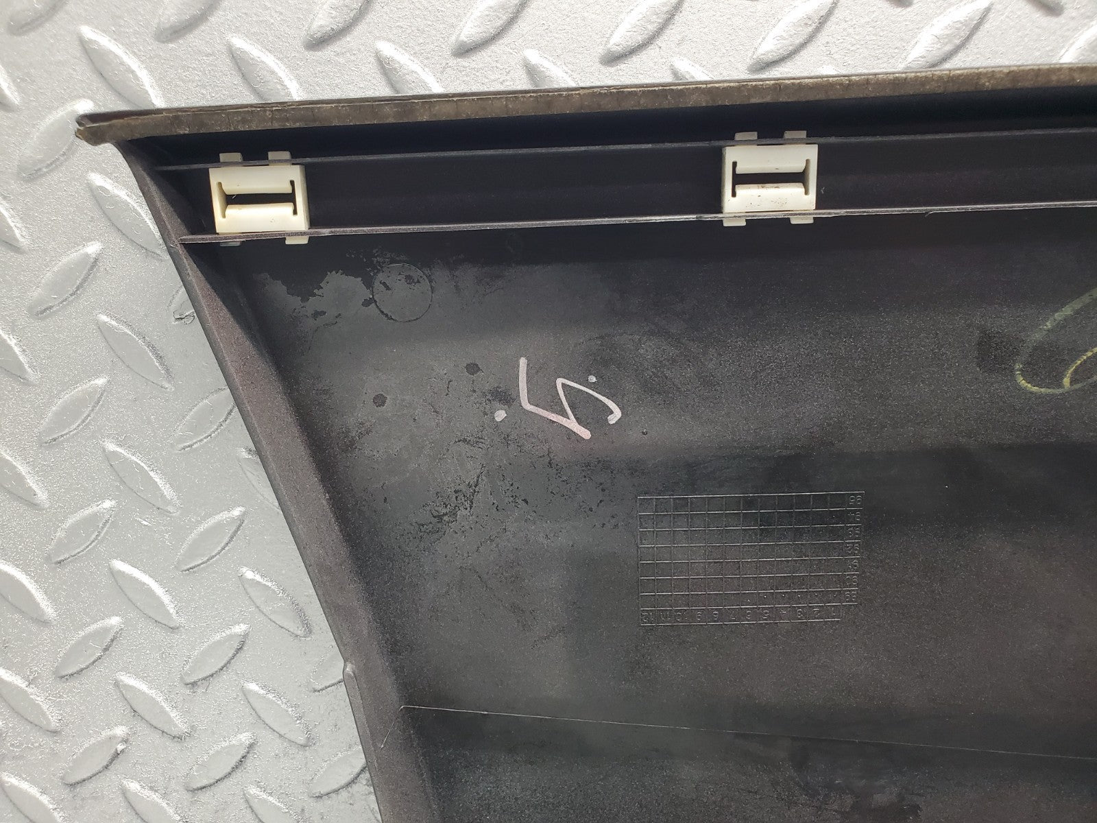 W201 Baby Benz rear left fender wing moulding trim used OEM