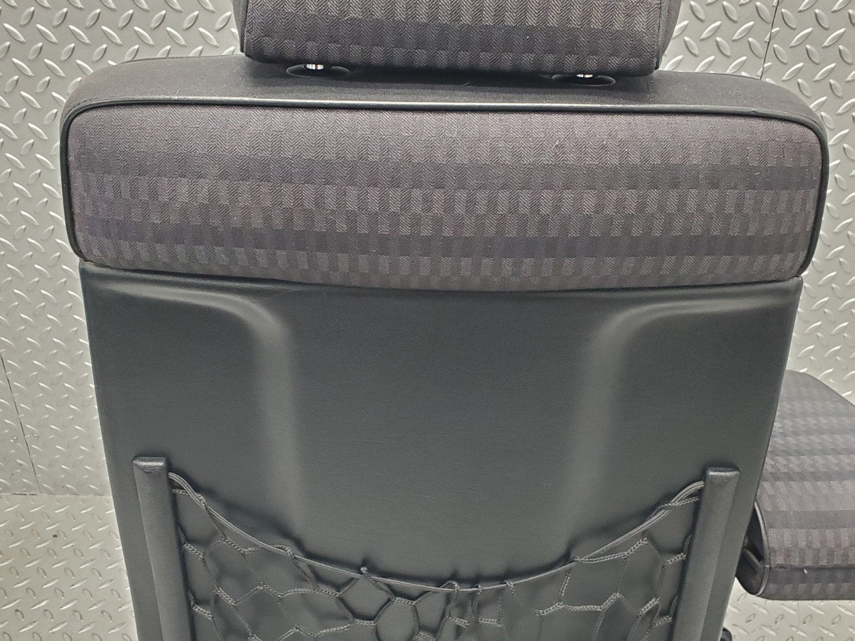 W201 Baby Benz front left passenger seat black used OEM