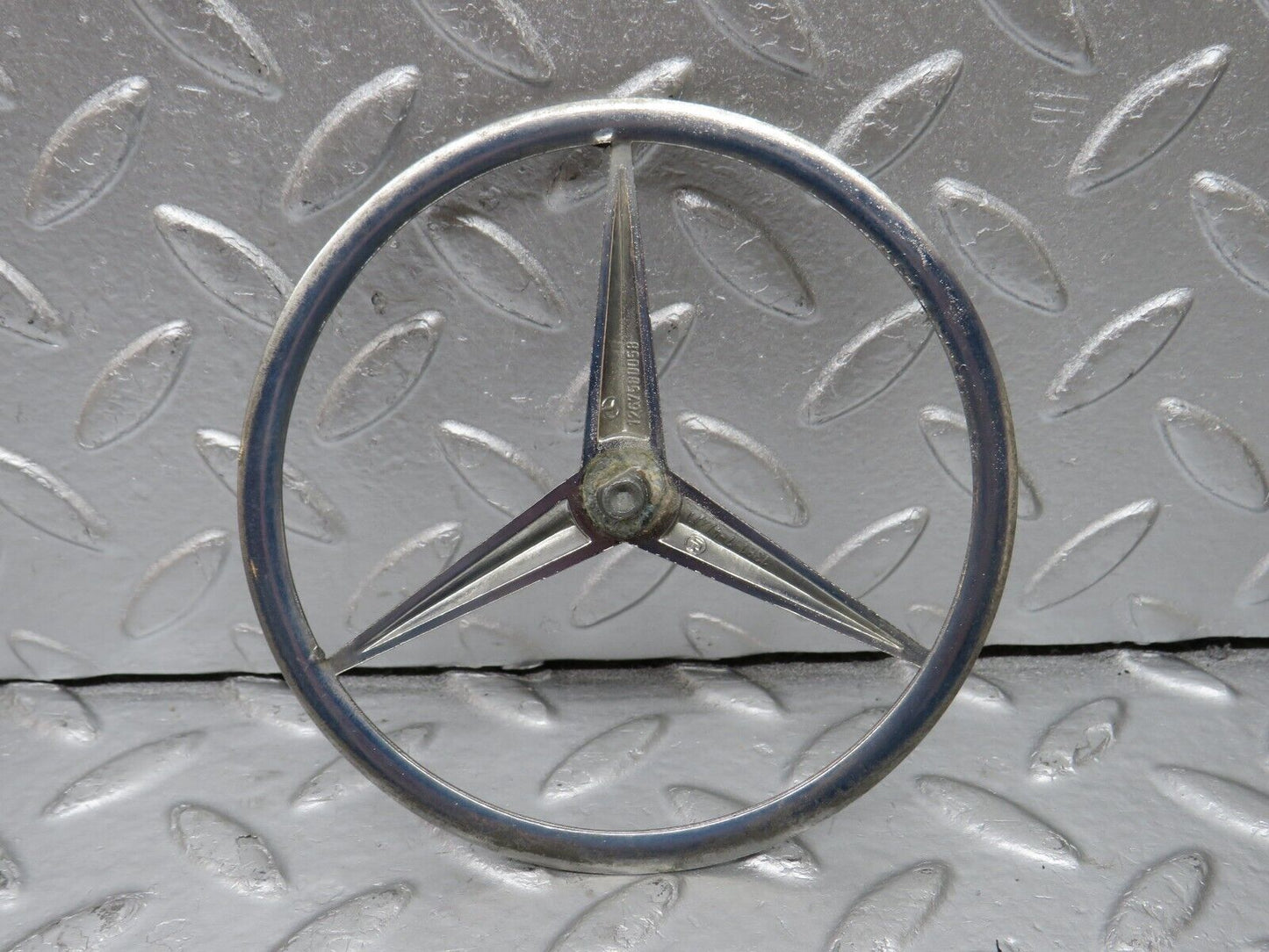 34355 Mercedes-Benz C126 380SEC Coupe Trunk Boot Lid Emblem  1267580058