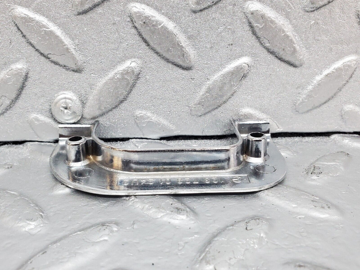 44386 Mercedes-Benz W123 280E Interior Chrome Door Latch Trim Left 1237230124
