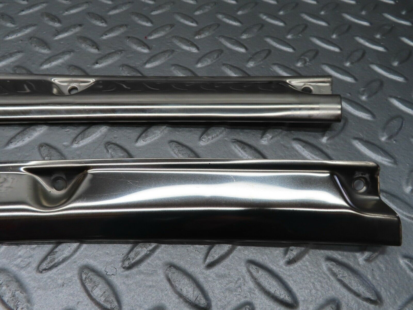 20067 Mercedes-Benz R129 300SL Coupe Folding Top Rail Chrome Trim Cover Pair