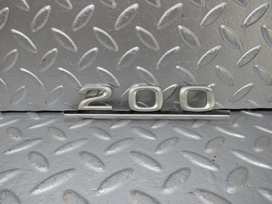 25537 Mercedes-Benz W123 200 Trunk  Badge Emblem 1238170215