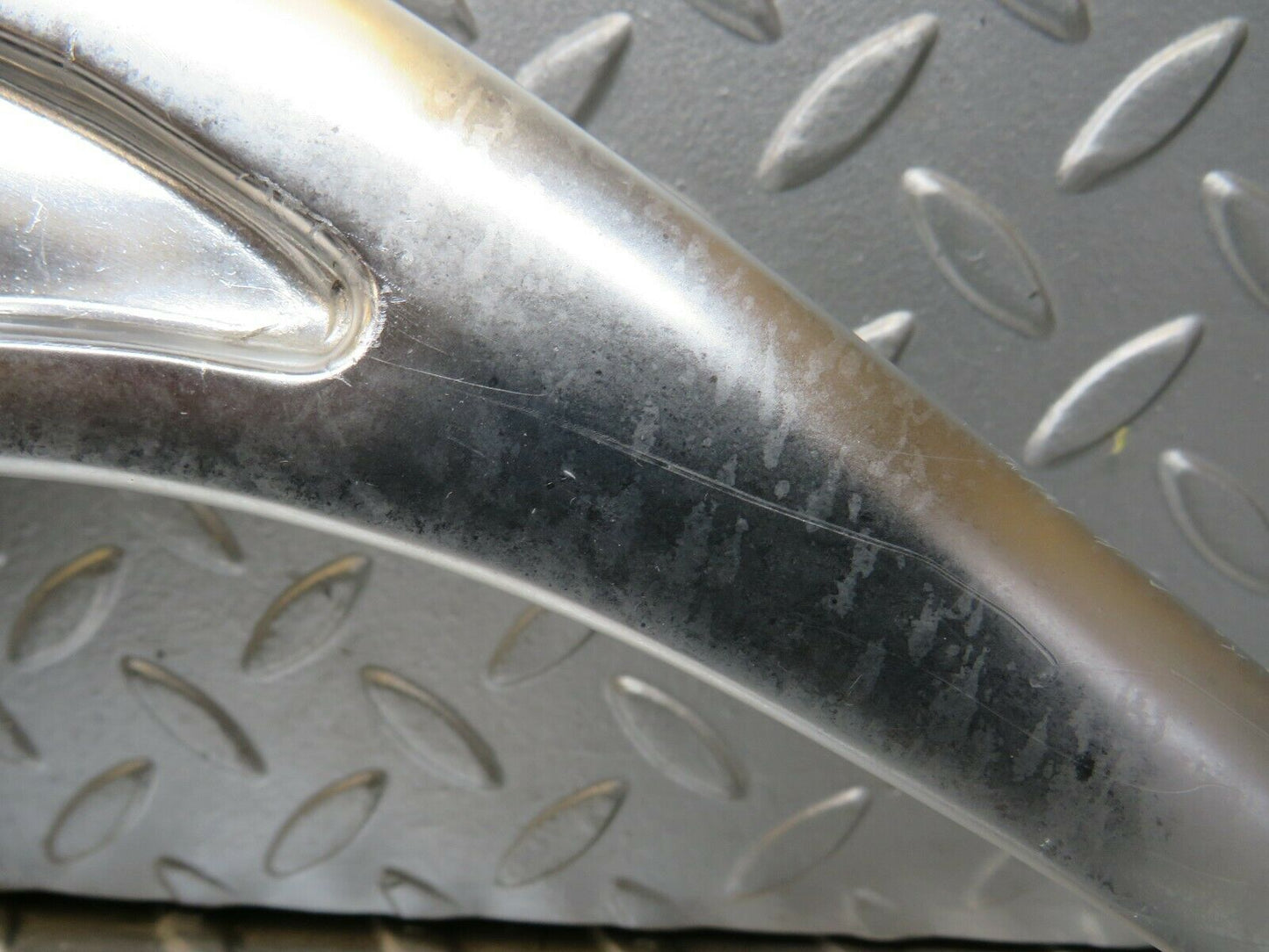 23367 Mercedes-Benz W116 350SE A Pillar Chrome Moulding Trim Left Side