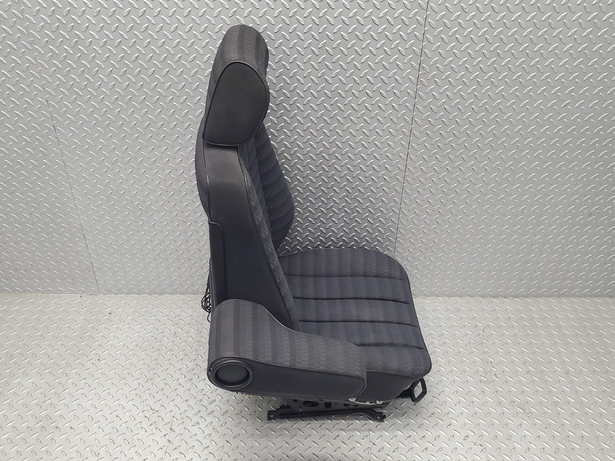 W201 Baby Benz front left passenger seat black used OEM