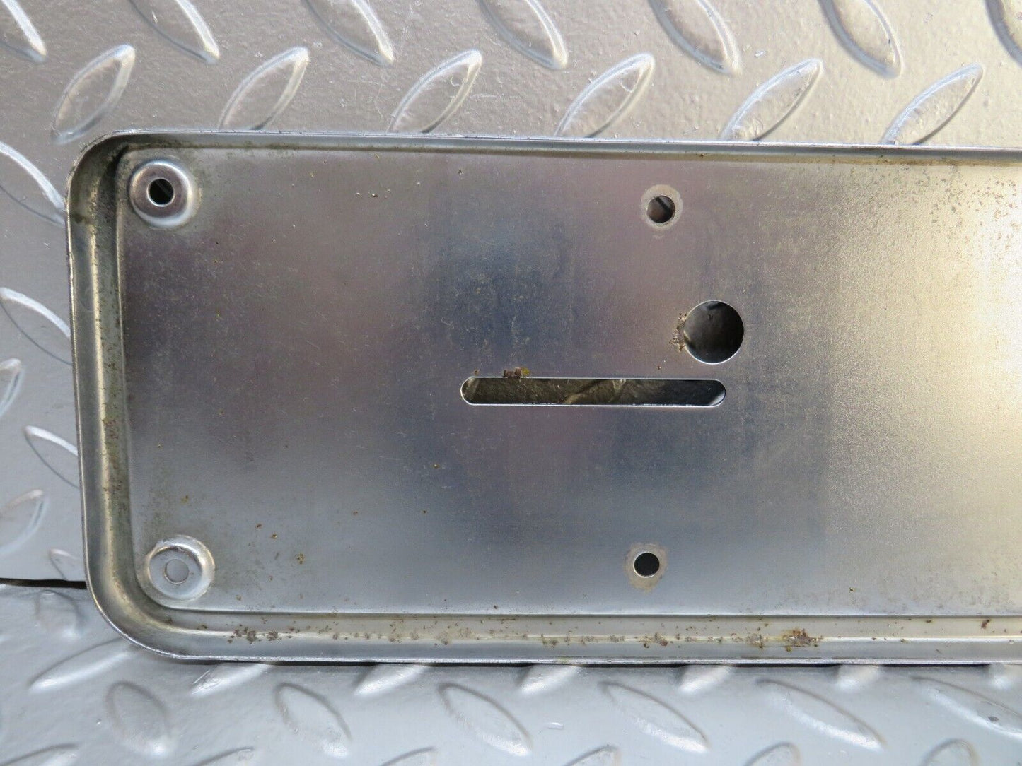 28248 Mercedes-Benz S123 240D Wagon Rear number Plate Holder Chrome