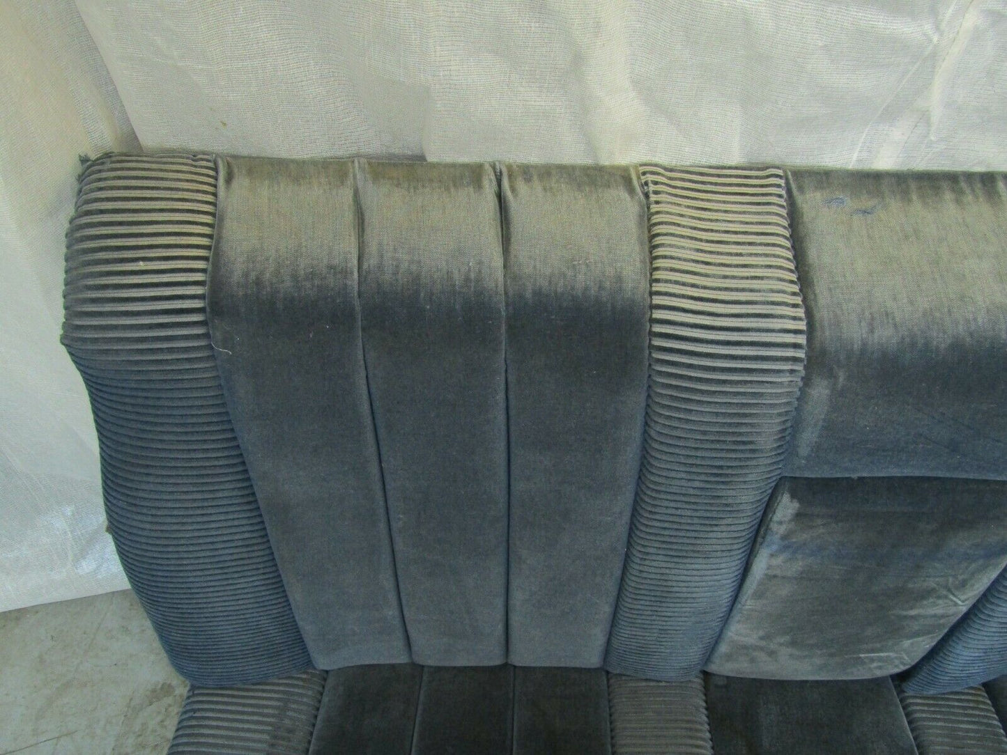 3257 Mercedes-Benz C107 350SLC Coupe Rear Seat Blue Fabric 1079240216