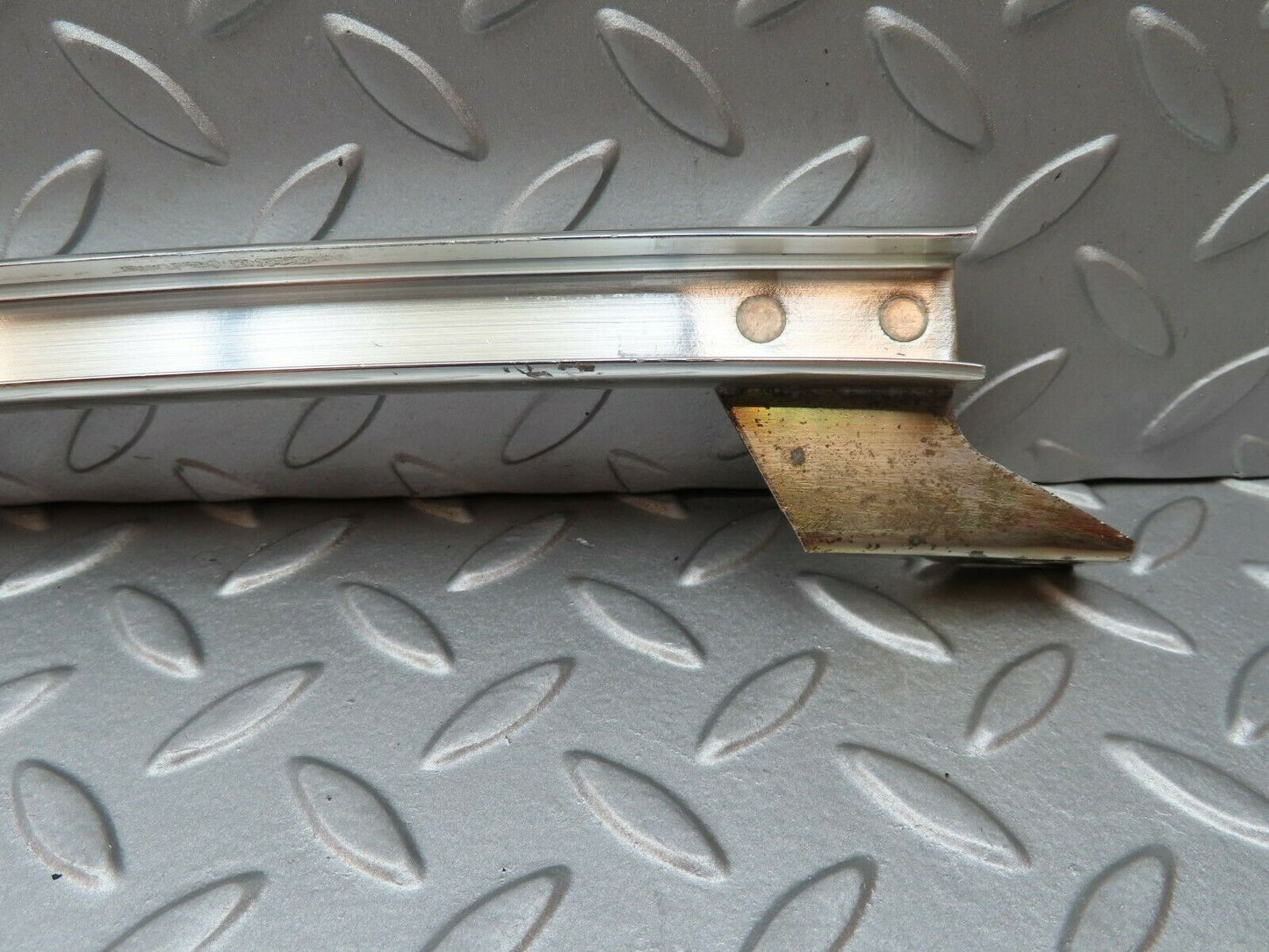 4298 Mercedes-Benz W123 230E Rear Left Chrome Window Channel