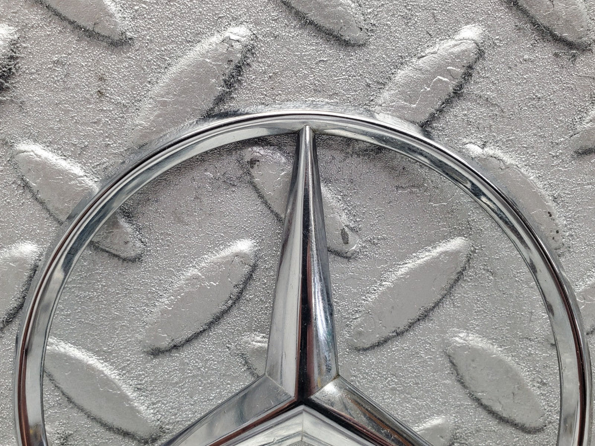 W201 Baby Benz chrome rear emblem used OEM