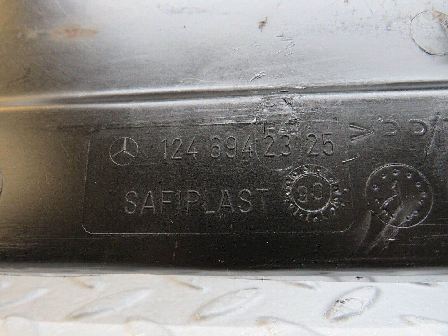 37837 Mercedes-Benz A124 320E Cabriolet Trunk Lock Trim Panel 1246942325