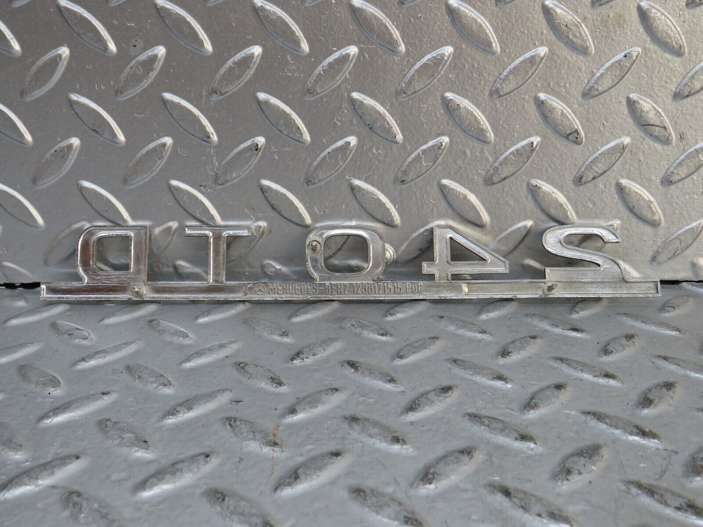 28336 Mercedes-Benz S123 240TD Wagon Trunk Badge Emblem 1238171515