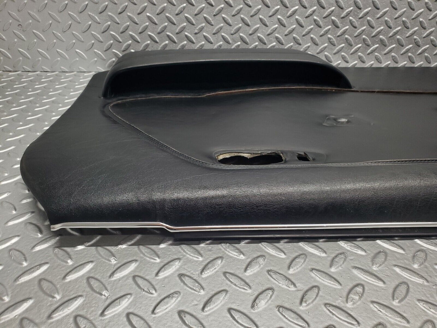 46420 Mercedes-Benz C123 280CE Coupe Left Door Card Black Leather 1237270564