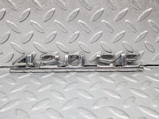 45885 Mercedes-Benz W126 420SE Trunk Badge Emblem