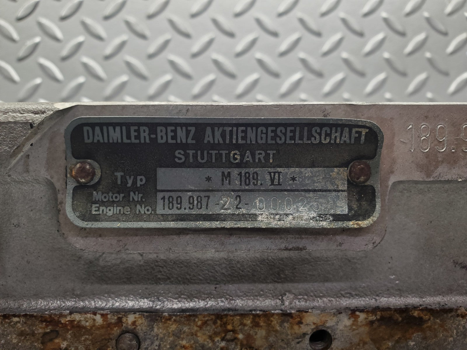 W112 engine block used OEM