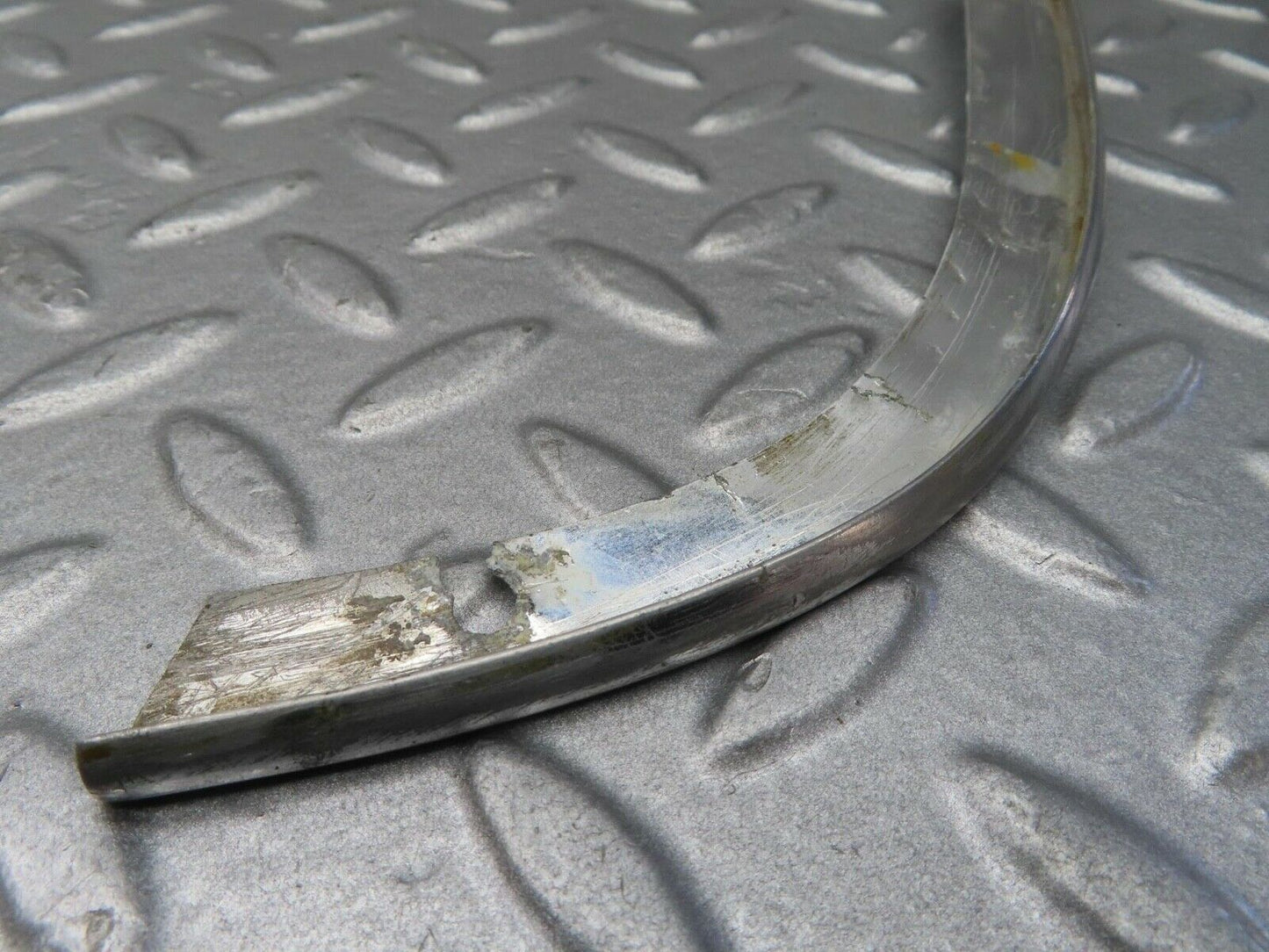 14215 Mercedes-Benz W116 350SE Headlight Upper Chrome Fender Wing Trim Pair