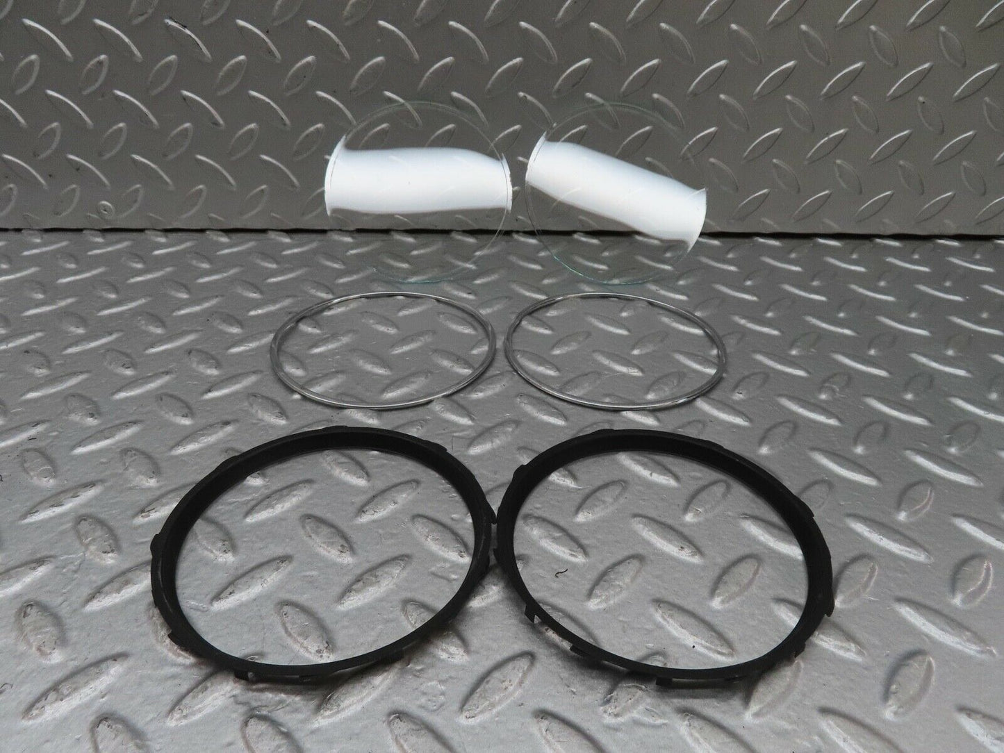 13174 Mercedes-Benz W115 Instrument Cluster Glass With Rings