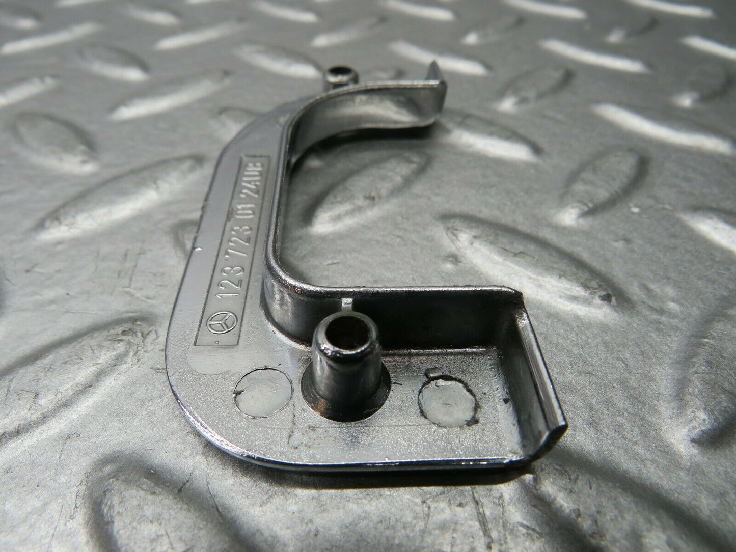 21972 Mercedes-Benz S123 280TE Wagon Left Chrome Door Latch Trim 1237230124