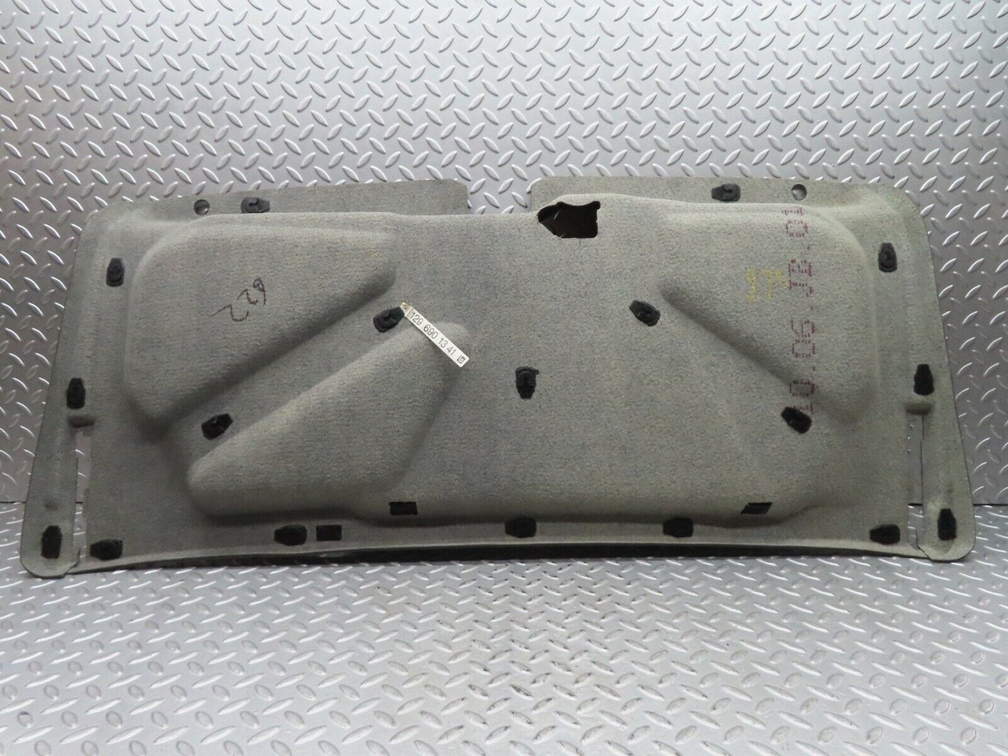 17092 Mercedes-Benz R129 300SL Coupe Interior Boot Lid Carpet Grey 1296901341