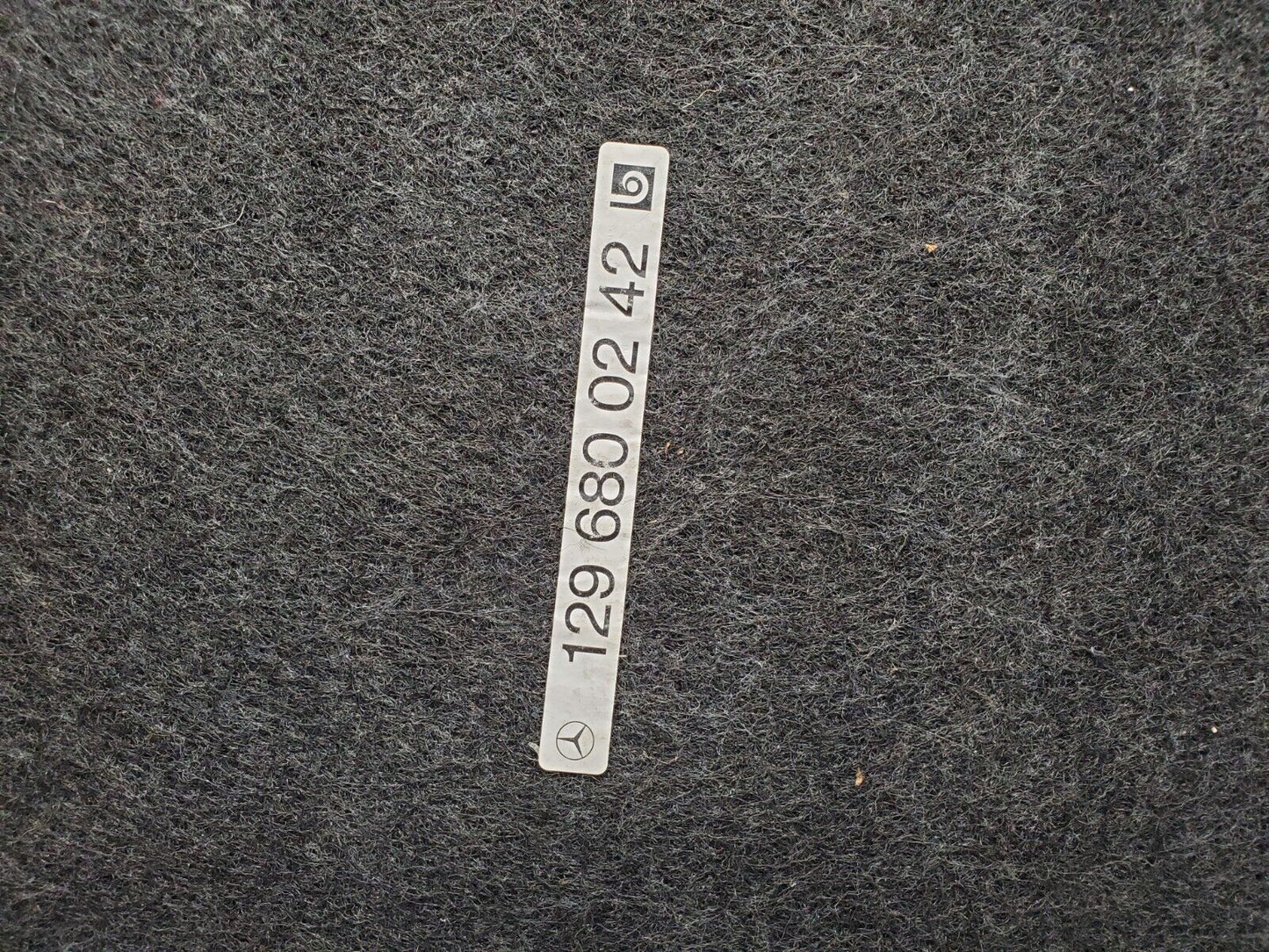 46865 Mercedes-Benz R129 320SL Coupe Trunk Boot Floor Carpet Beige 1296800242