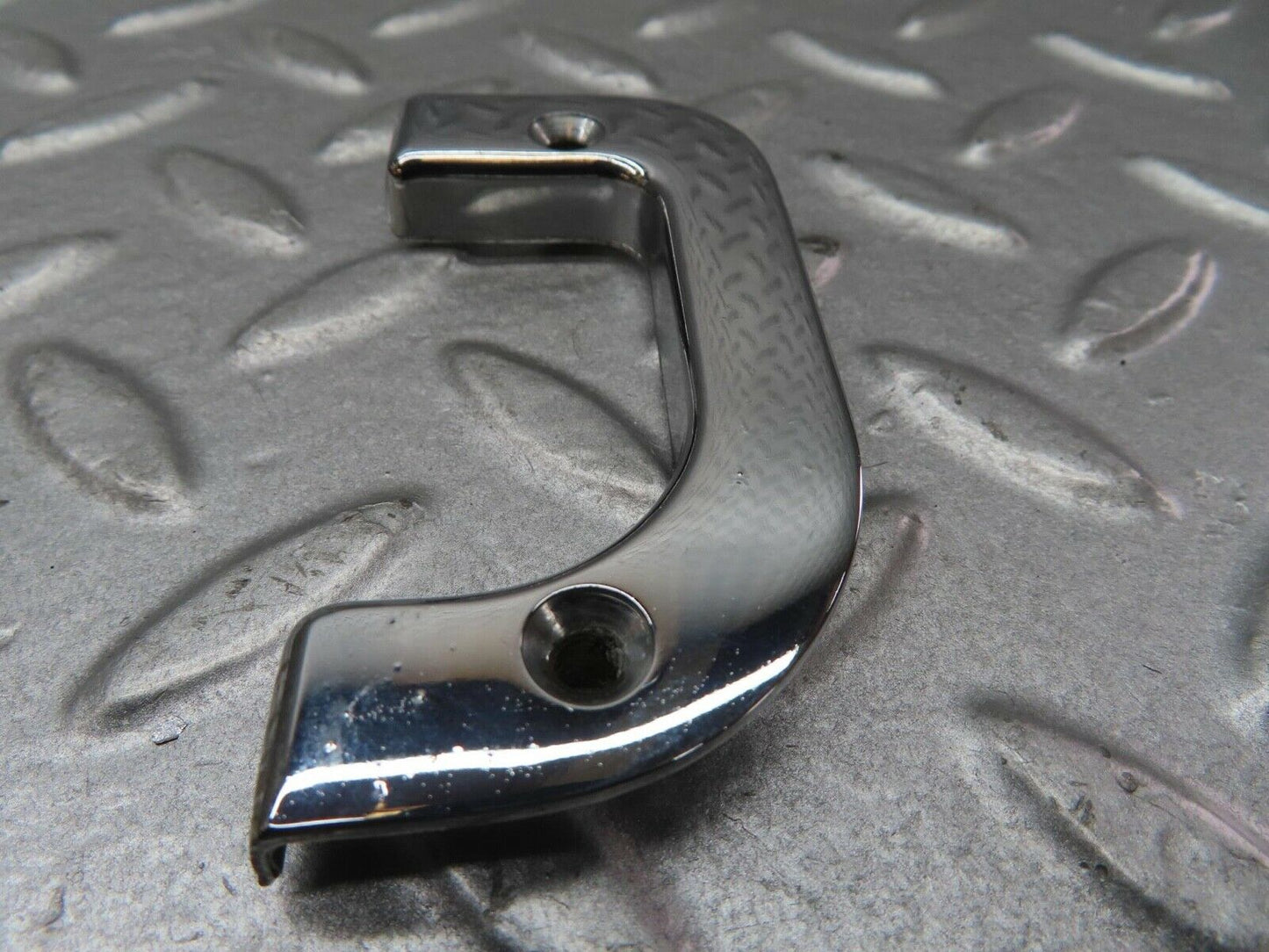 13553 Mercedes-Benz W123 200 Right Interior Chrome Door Latch Trim 1237230224