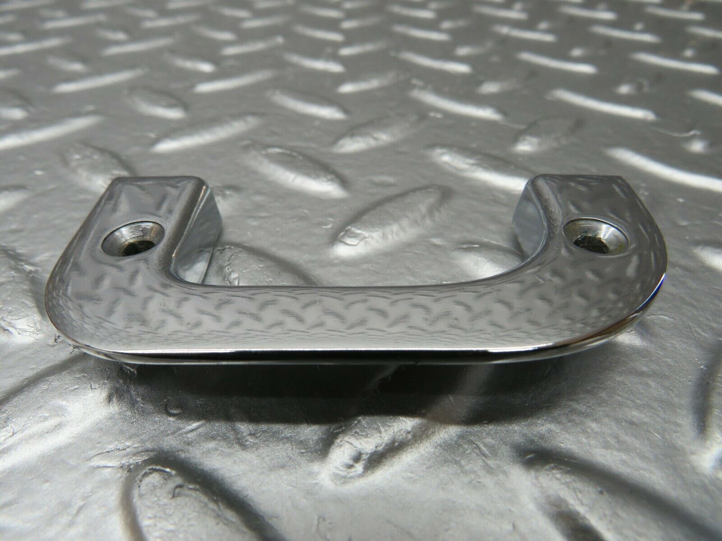 23994 Mercedes-Benz W123 280E Left Interior Chrome Door Latch Trim 1237230124