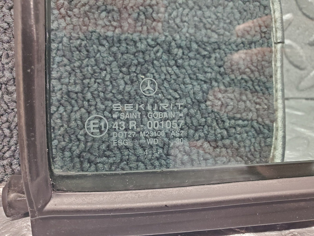 W201 Baby Benz rear left quarter window glass used OEM