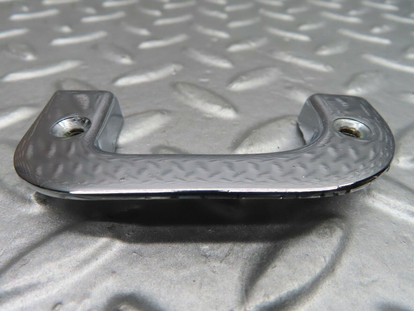 21083 Mercedes-Benz W123 230E Left Chrome Door Latch Trim 1237230124