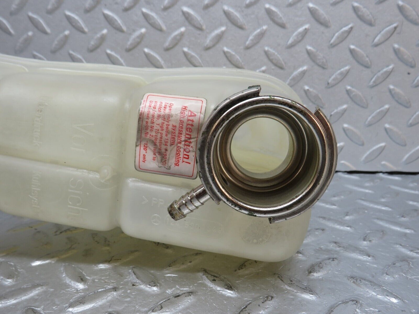 38182 Mercedes-Benz A124 320E Cabriolet Coolant Reservoir Tank No Cap 1245001349