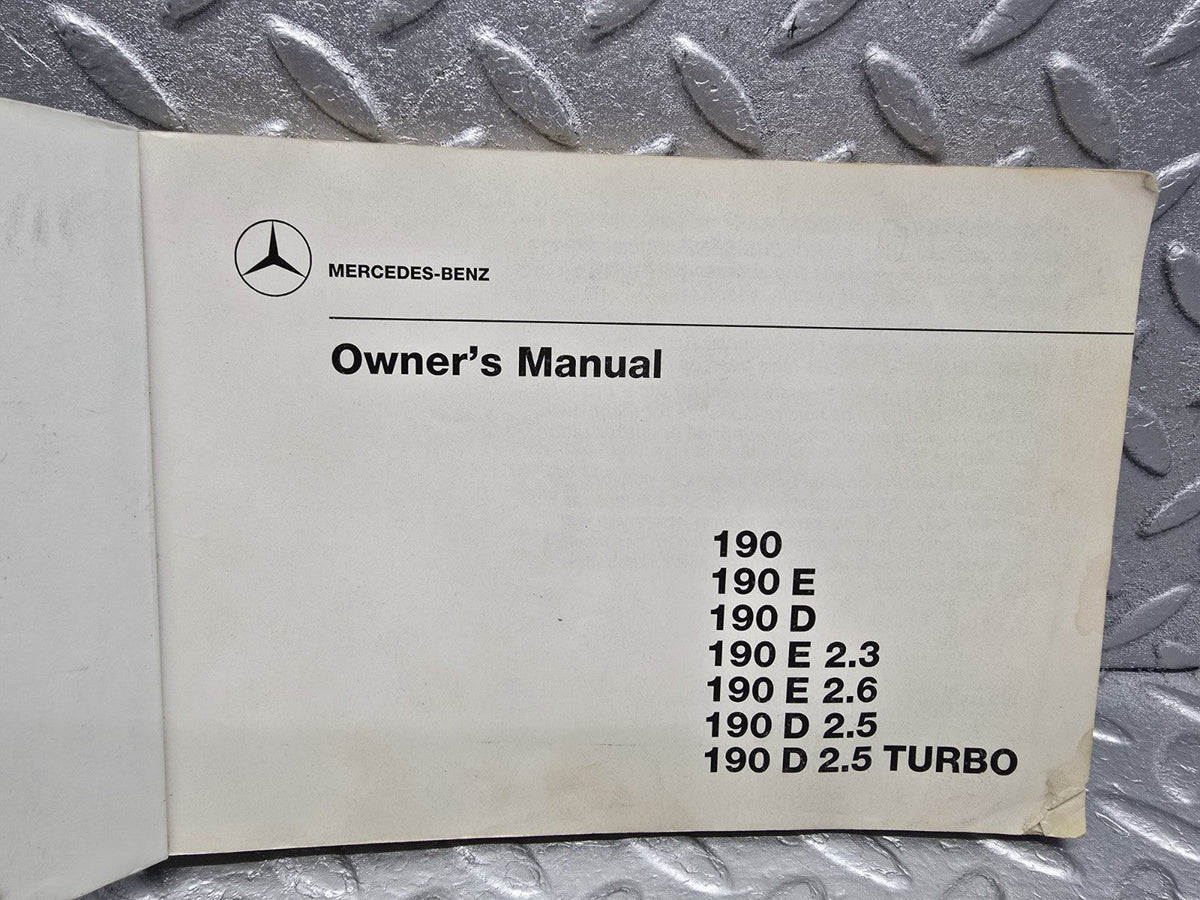 W201 Baby Benz owner's manual used OEM